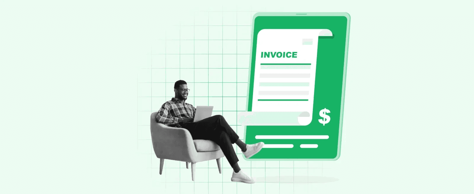 Freelancer working on laptop - Paying Freelancers